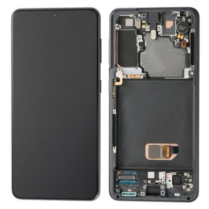 For Samsung Galaxy S21 4G G990 AMOLED Display Assembly with Frame - Black