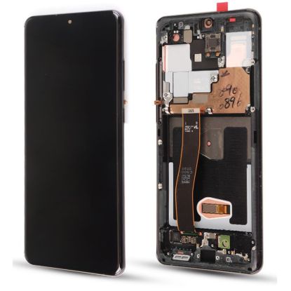 For Samsung Galaxy S20 Ultra 5G G988 AMOLED Display Assembly with Frame - Blue