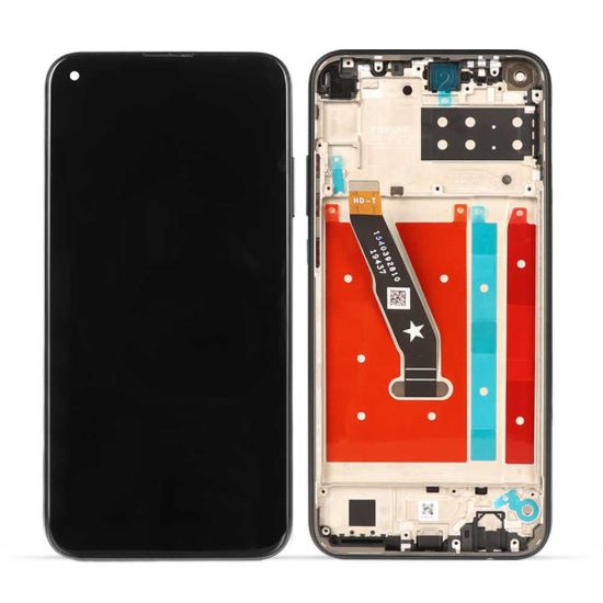 For Huawei P40 lite E / Y7P 2020 Display with Frame - Black
