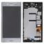 For Sony Xperia XZ Premium Display with Single SIM Frame - Silver