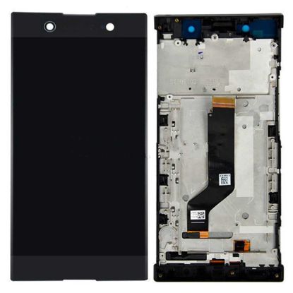 For Sony Xperia XA1 Ultra C7 Display with Dual SIM Frame - Black