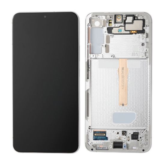For Samsung Galaxy S22 Plus 5G AMOLED Display Assembly with Frame - White