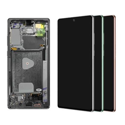 For Samsung Galaxy Note20 N980F AMOLED Display Assembly with Frame - Gold