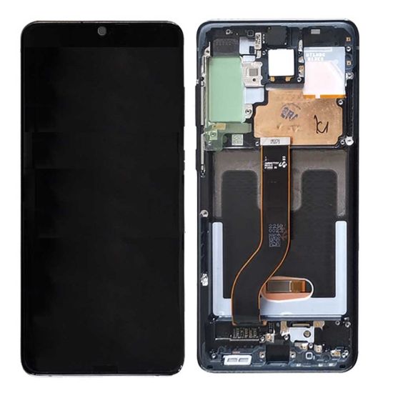 For Samsung Galaxy S20+ S20 Plus G985 AMOLED Display Assembly with Frame - Blue