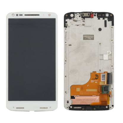 For Motorola Moto DROID Turbo 2 Display with Frame - White