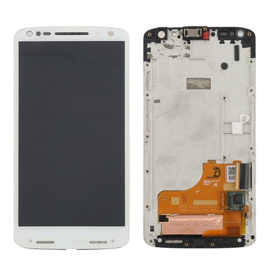 For Motorola Moto DROID Turbo 2 Display with Frame - White