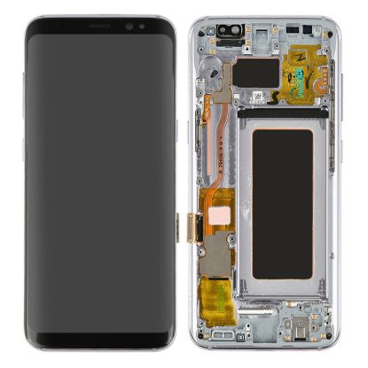 For Samsung Galaxy S8 Plus G955 AMOLED Display Assembly with Frame - Silver