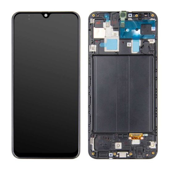 For Samsung Galaxy A30 A305 OLED Display Assembly with Frame - Black