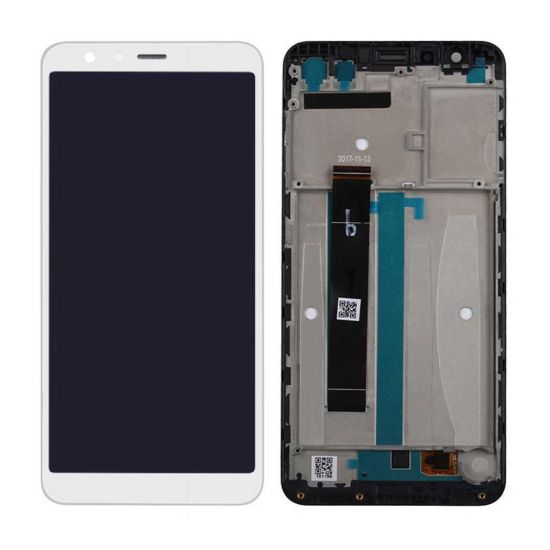 For ASUS Zenfone Max Plus M1 ZB570TL Display with Frame - White