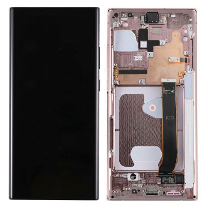 For Samsung Galaxy Note20 Ultra N985F AMOLED Display Assembly with Frame - Gold