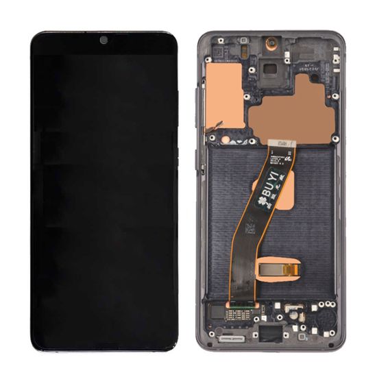 For Samsung Galaxy S20 5G G981 AMOLED Display Assembly with Frame - Black