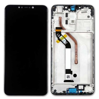For Xiaomi Pocophone F1 Poco F1 Display Assembly with Frame - Black