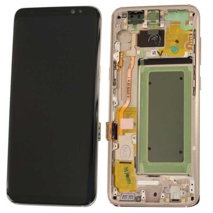 For Samsung Galaxy S8 G950 AMOLED Display Assembly with Frame - Gold