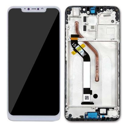 For Xiaomi Pocophone F1 Poco F1 Display Assembly with Frame - White