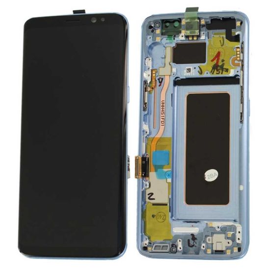 For Samsung Galaxy S8 G950 AMOLED Display Assembly with Frame - Blue