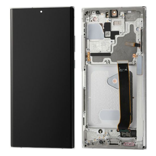 For Samsung Galaxy Note20 Ultra N985F AMOLED Display Assembly with Frame - White