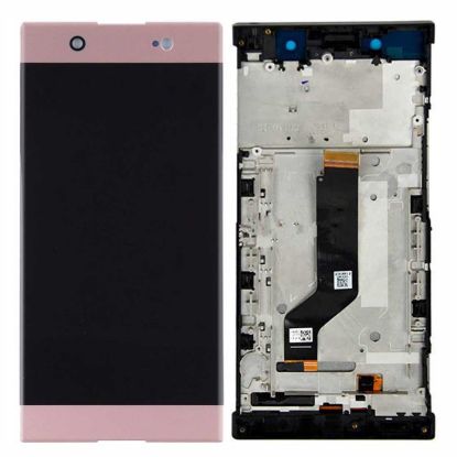 For Sony Xperia XA1 Ultra C7 Display with Dual SIM Frame - Rose Gold