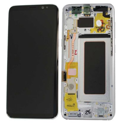 For Samsung Galaxy S8 G950 AMOLED Display Assembly with Frame - Silver
