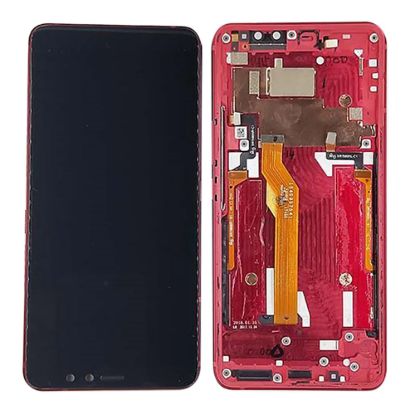 For HTC U11 EYES Screen Digitizer Assembly with Frame - Red