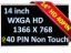 NEW 14" WXGA GLOSSY LCD LED SCREEN FOR DELL LATITUDE E6420 E5420 Replacement