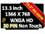 13.3" HD MATTE AG DISPLAY SCREEN PANEL IBM LENOVO FRU SD10S72065