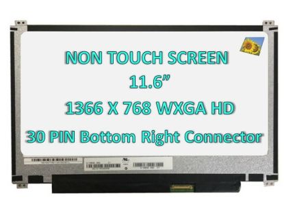 11.6" 1366x768 EDP LCD Screen Compat for B116XTN02.3 H/W:3A Top & Bottom bracket
