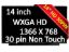 HP M02094-J93 M02093-J93 HD LCD Screen 30 pin Matte LED Display
