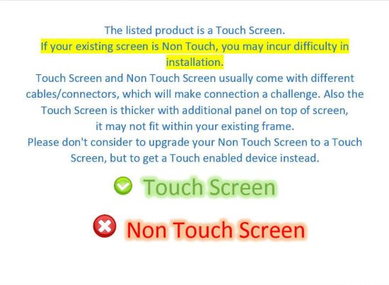 Dell INSPIRON P51F006 Touch LCD Screen Replacement Laptop New LED New