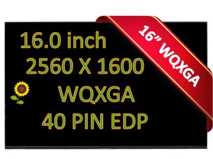 New Lenovo 5D11J19519 16" WQXGA Non Touch LED LCD Laptop Screen