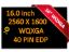 165HZ 2.5K Display 16" 2560X1600 LCD SCREEN for Dell G16 7630 P122F001 P122F002