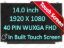 Dell Latitude 5490 391-BDKF LED LCD Touch Screen 14" WUXGA FHD Display (Touch)