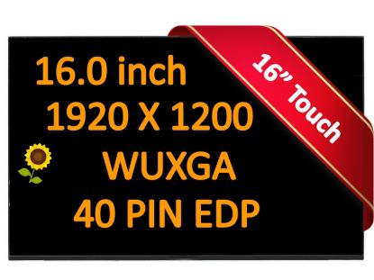 16.0" WUXGA Touch LAPTOP LCD SCREEN NV160WUM-K42 1920X1200 40PIN Display New