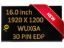 LP160WU3 SPB2 16" IPS Panel Laptop LCD Display Screen Matrix LP160WU3-SPB2