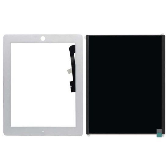 For IPad 4 (2012) Display - White