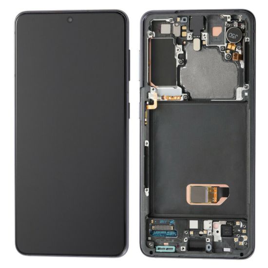 For Samsung Galaxy S21 4G G990 AMOLED Display Assembly with Frame - Black