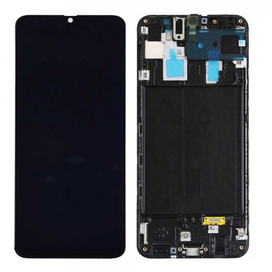 For Samsung Galaxy A20 A205 Display Assembly with Frame - Black
