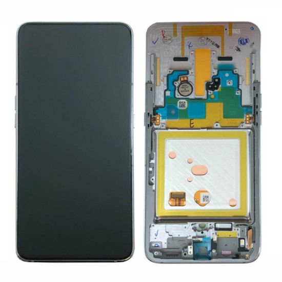 For Samsung Galaxy A80 A805F AMOLED Display Assembly with Frame - Silver