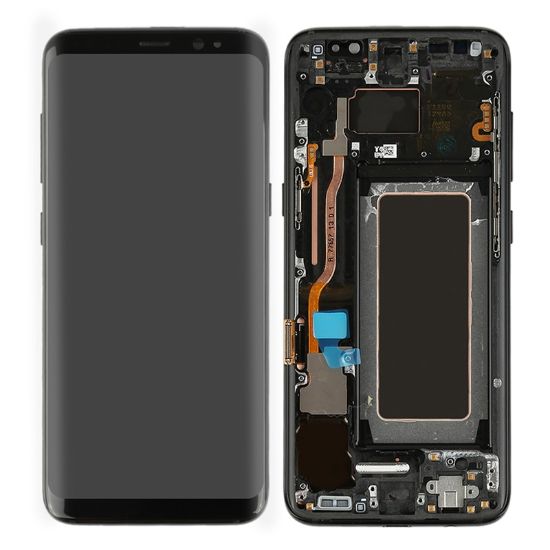 For Samsung Galaxy S8 Plus G955 AMOLED Display Assembly with Frame - Black