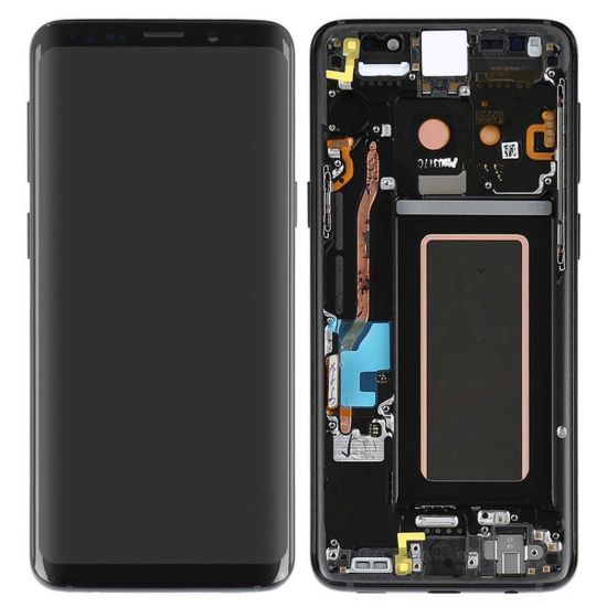 For Samsung Galaxy S9 Plus S9+ G965 AMOLED Display Assembly with Frame - Black