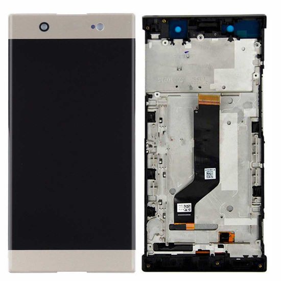 For Sony Xperia XA1 Ultra C7 Display with Single SIM Frame - Gold