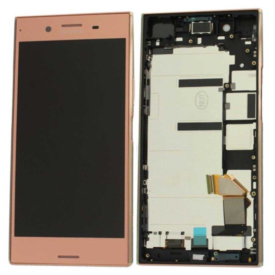 For Sony Xperia XZ Premium Display with Single SIM Frame - Pink