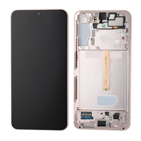 For Samsung Galaxy S22 Plus 5G AMOLED Display Assembly with Frame - Gold