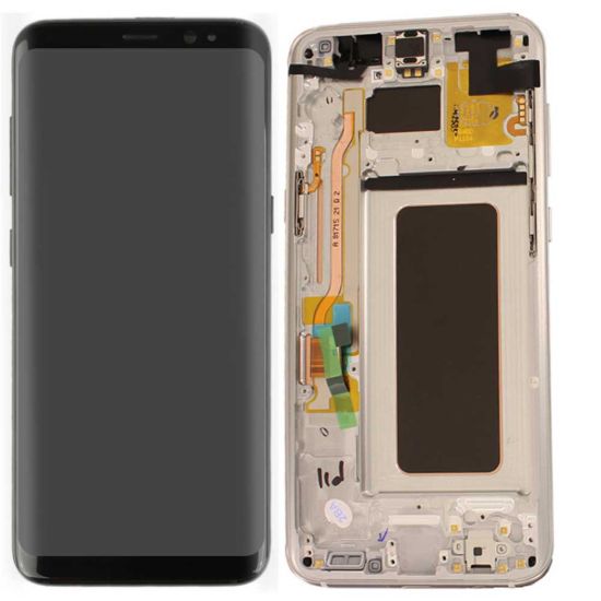 For Samsung Galaxy S8 Plus G955 AMOLED Display Assembly with Frame - Gold