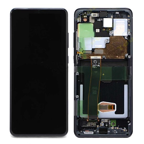 For Samsung Galaxy S20 Ultra G988B AMOLED Display Assembly with Frame - Black