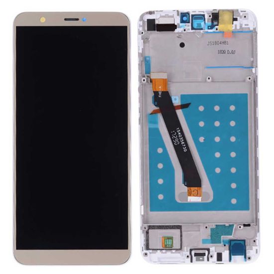For Huawei P smart Enjoy 7S Display with Frame - Gold