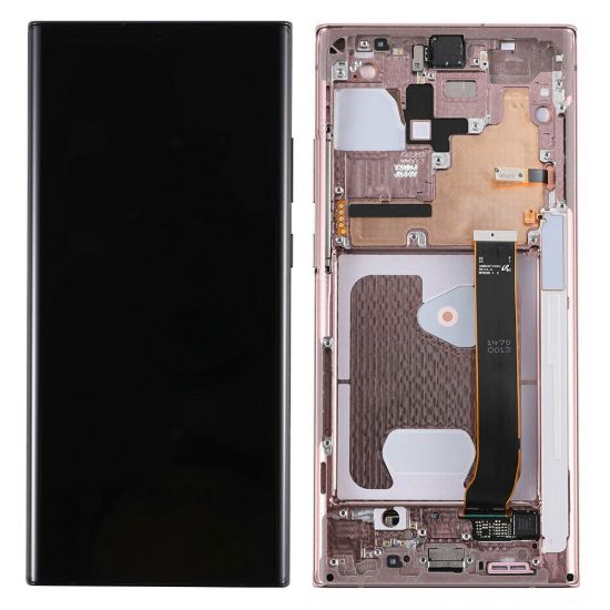 For Samsung Galaxy Note20 Ultra N985F AMOLED Display Assembly with Frame - Gold