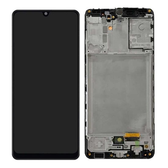 For Samsung Galaxy A31 A315F Display Assembly with Frame - Black