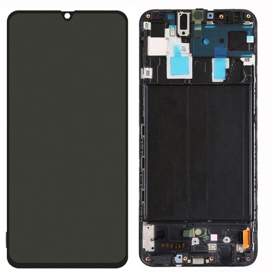 For Samsung Galaxy A70 A705 AMOLED Display Assembly with Frame - Black
