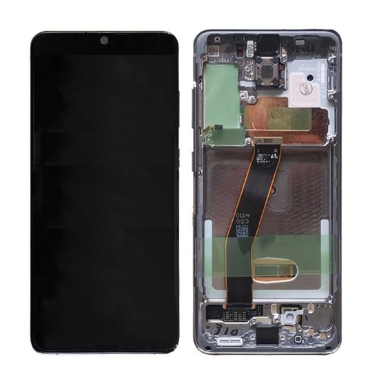 For Samsung Galaxy S20 G980 AMOLED Display Assembly with Frame - Blue
