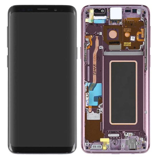 For Samsung Galaxy S9 G960 AMOLED Display Assembly with Frame - Purple